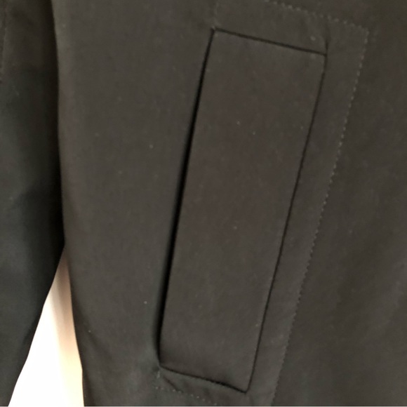 Merona Black Trench Coat - Picture 3 of 7